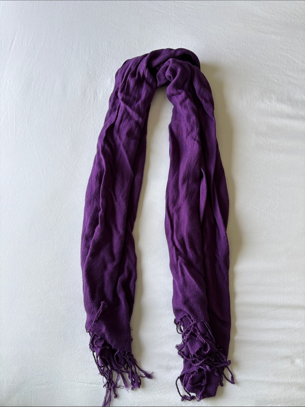 Plum Purple Lightweight Scarf